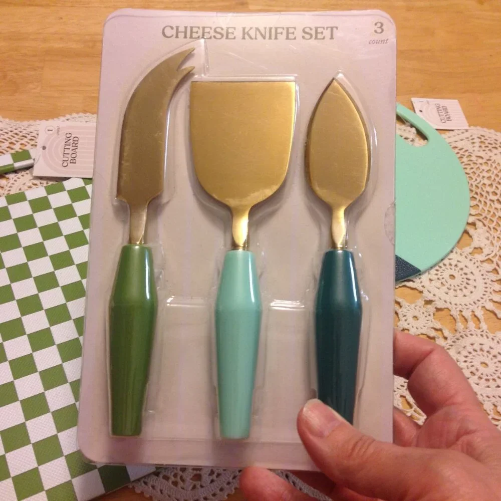 Farmhouse colors kitchen tools, cutting boards, cheese knives, c…